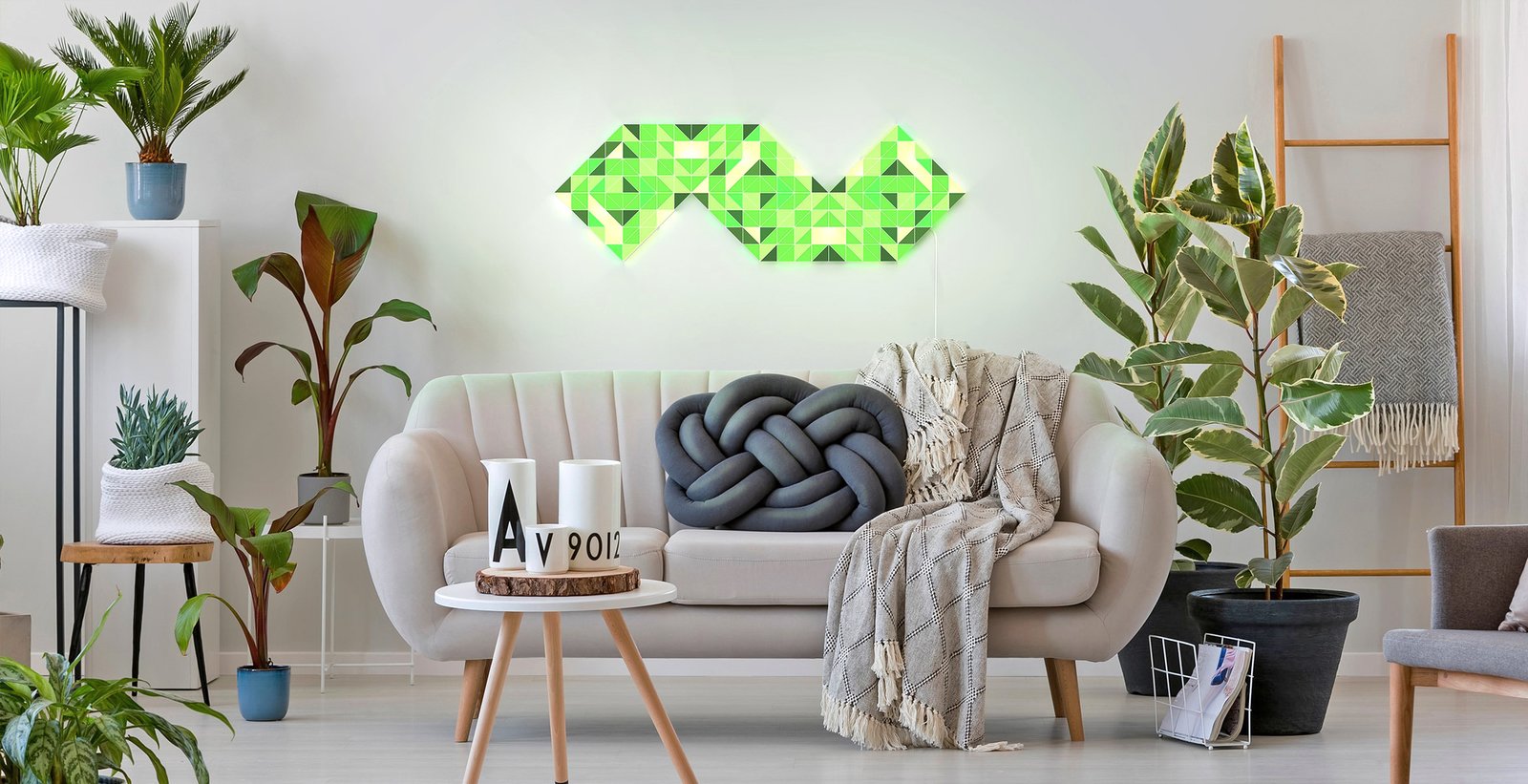LaMetric's new Sky mosaic light panels.